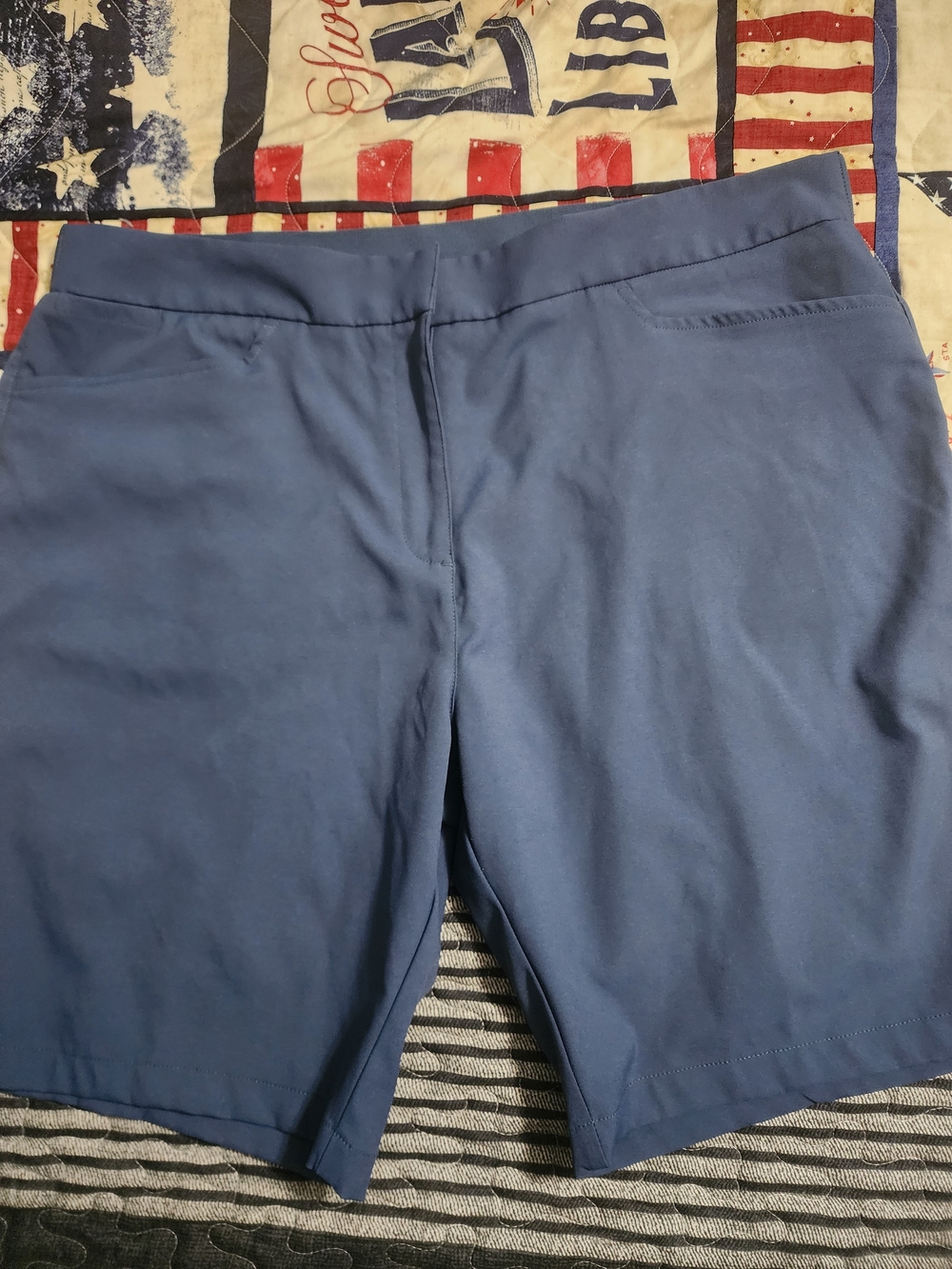 Puma Men's Slate Blue Athletic Bermuda Shorts